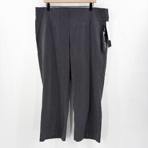 Tribal Pants Size 18W Woman NWT Ankle B&W Flatten It High Rise Stretch Pull On